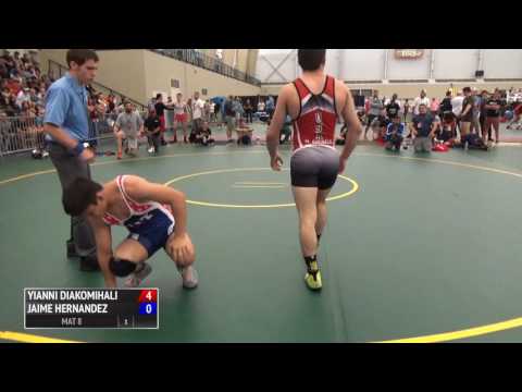 63kg f, Match 1, Yianni Diakomihalis, NY vs Jaimie Hernandez, IL