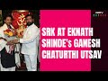 Shah Rukh Khan At Eknath Shinde S Ganesh Chaturthi Festivities