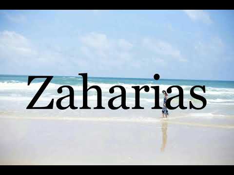 How To Pronounce Zaharias🌈🌈🌈🌈🌈🌈Pronunciation Of Zaharias