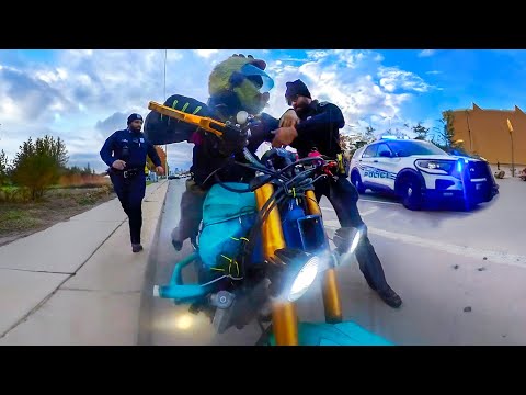ANGRY & COOL COPS vs BIKERS  | POLICE vs MOTORCYCLE 2023