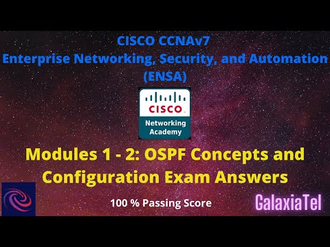 CCNA 3 v7 Modules 1 – 2: OSPF Concepts and Configuration Exam Answers