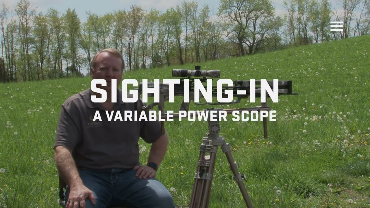 <h6>How To Sight In A Variable Power Scope</h6>