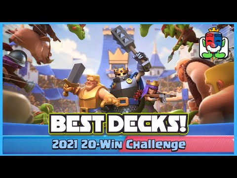 TOP 3 BEST CHAMPIONS DECK for 20 WIN CHALLENGE 2021 - CLASH ROYALE