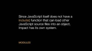 An ImpactJS Overview: Introduction