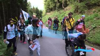 preview picture of video 'Lo Scalatore in Carrozzina asfalta L'INFERNO ZONCOLAN Luca Panichi The Climber on a Wheelchair'