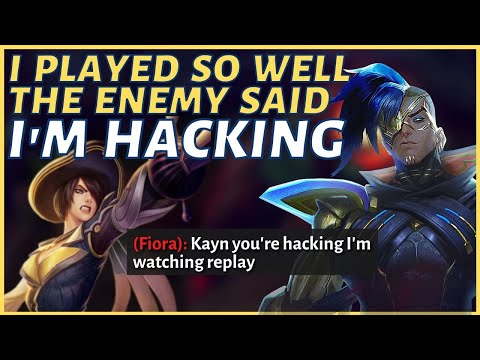 I Played So Well The Enemies Said I'm Hacking - League of Legends