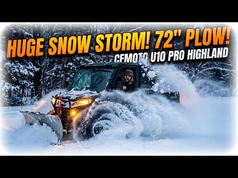 CFMOTO U10 Pro Highland Plowing a Massive Snowstorm (Real Problems Exposed)