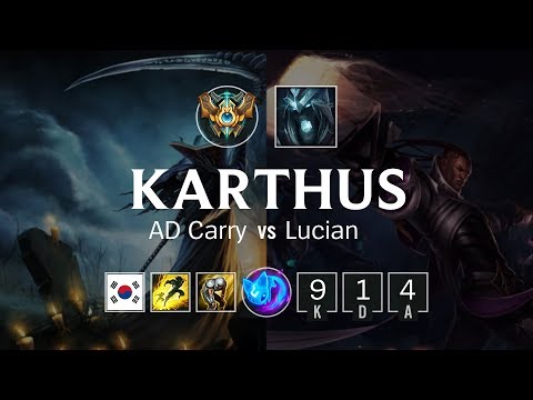 Karthus Bot vs Lucian - KR Challenger Patch 8.21