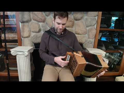 CASTCIABC238CW - Cherry Castagnari Ciacy Diatonic Button Accordion BC MM 23 8 $2699