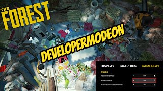 Using Developer Mode (cheats) in The Forest (PC) 2021 | The Forest | Tutorial