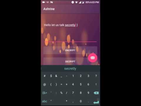 Ashrine: SMS Encryption Video