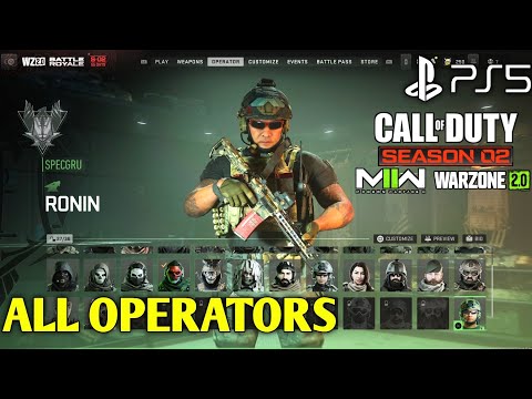 MW2 Season 2 Operators | All Operators Season 2 MW2 | Modern Warfare 2 Season 2 Operators | COD MW2