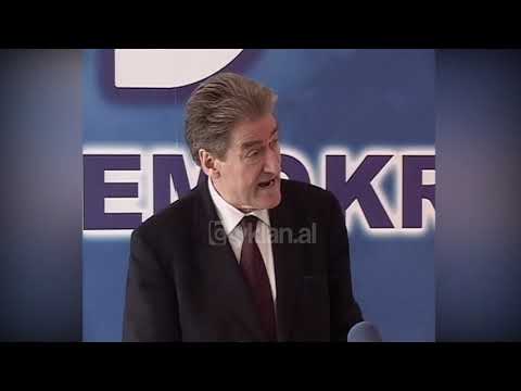 Sali Berisha akuzon Nanon dhe ministrat e tij për prishjen e marrëveshjes me FMN - (25 Janar 2003)
