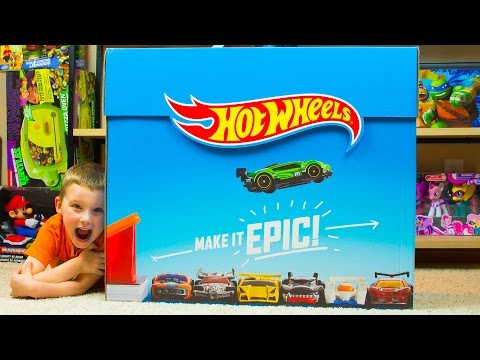Huge Hot Wheels Surprise Box with tons of Hot Wheels Toys Kinder Playtime Video