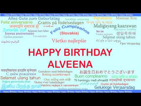 Alveena   Languages Idiomas - Happy Birthday