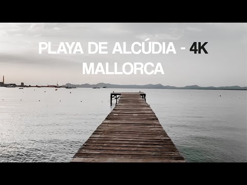 PLAYA DE ALCUDIA - WALKING TOUR- MALLORCA 4K
