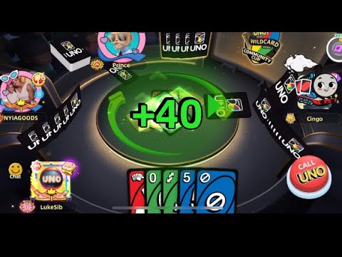 UNO Mobile - CRAZY +40 CARD DRAW!!🤯 (Wild Discard All x100)