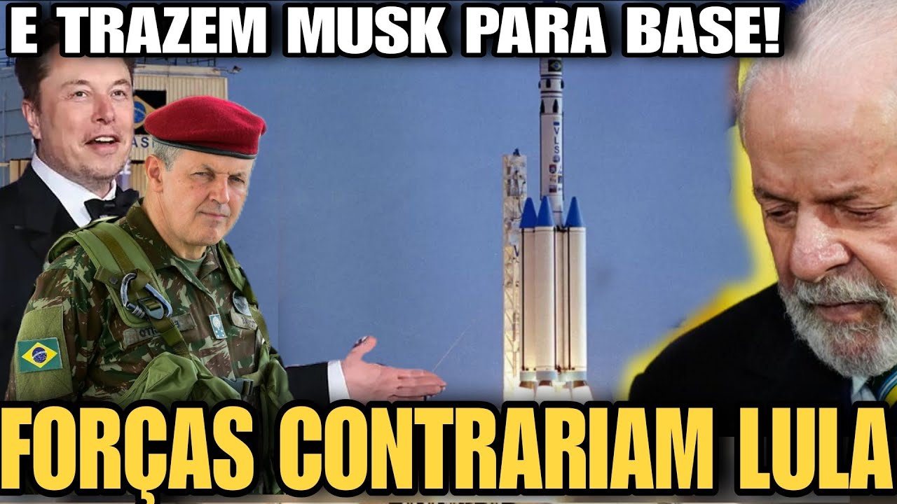 MUSK NO BRASIL! CONTRARIANDO LULA FAB TRÁS MUKS PRA BASE  ESPACIAL!