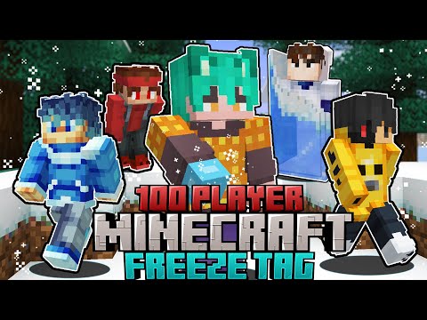 Insane! 100 Players Play Freeze Tag in Minecraft!