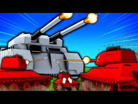 MEGA SUPER FORTRESS vs GIANT TANK ARMY?! Total Tank Simulator
