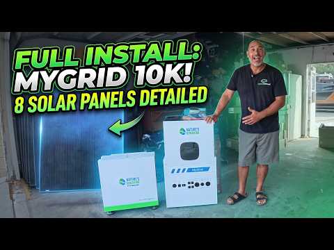 MyGrid 10K Full Installation Tutorial & 8x Solar Panels Setup!