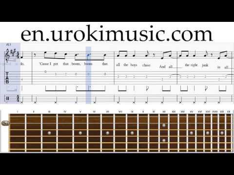 How to Play Guitar Meghan Trainor All About That Bass Part#2 Melody School Learn Class Course Tutori