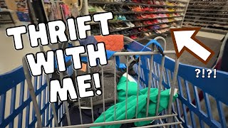 Thrift with me at the GOODWILL BINS and RACKS for clothes to sell on Poshmark and eBay!