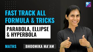 Conic Sections (Parabola, Ellipse & Hyperbola) All Important Formulas & Tricks for JEE Mains 2023