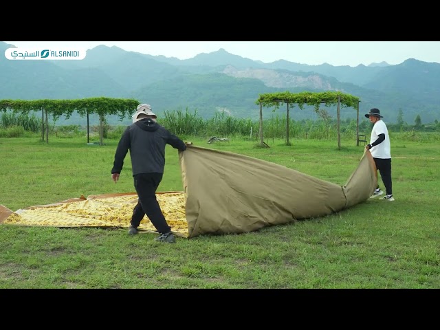 خيمة الوهج 4*3*1.9م- مقاومة عالية للرياح والماء، تركيب سهل وسريع، مساحة واسعة للعائلة أو المجموعة،ضمان سنتان