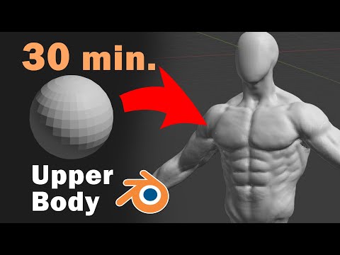 How to Sculpt Torso in Blender in 30 Min