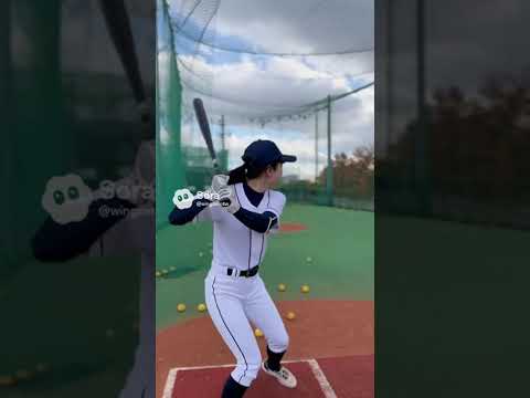 風がつよが強すぎる#野球 #baseball #バッティング #baseballszn ＃野球女の子#japanese #japanlife #ゴルフ #バッティング#野球部