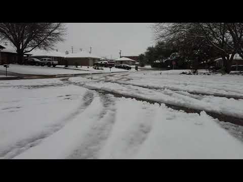 Temple, Texas 2021 snowfall
