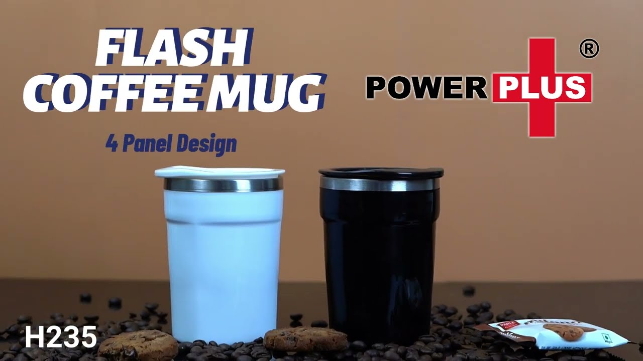 Stainless Steel Coffee mug | 4 panel design | Leakproof | Capacity 350ml approx