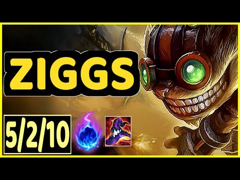 ZIGGS VS APHELIOS - 5/2/10 KDA ADC GAMEPLAY GRANDMASTER I