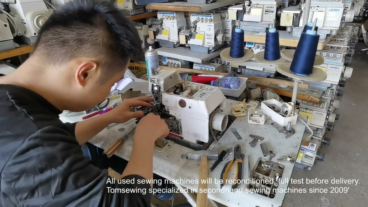 757 M700 MO 6700 5 thread Overlock Used Industrial Sewing Machines Maquina De Coser Usada Tomsewing