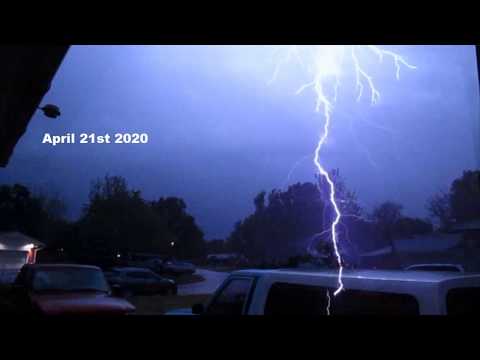 4/21/2020 Lightning (streamers) never strikes twice Norman Oklahoma