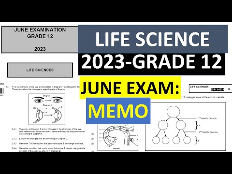 GRADE 12: 2023 JUNE EXAMS:MEMO: LIFE SCIENCES GRADE 12   [THUNDEREDUC]  BY: B.SAIDI