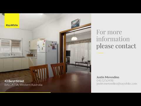 43 Beryl Street, Balcatta, WA 6021, 3房, 1浴, House