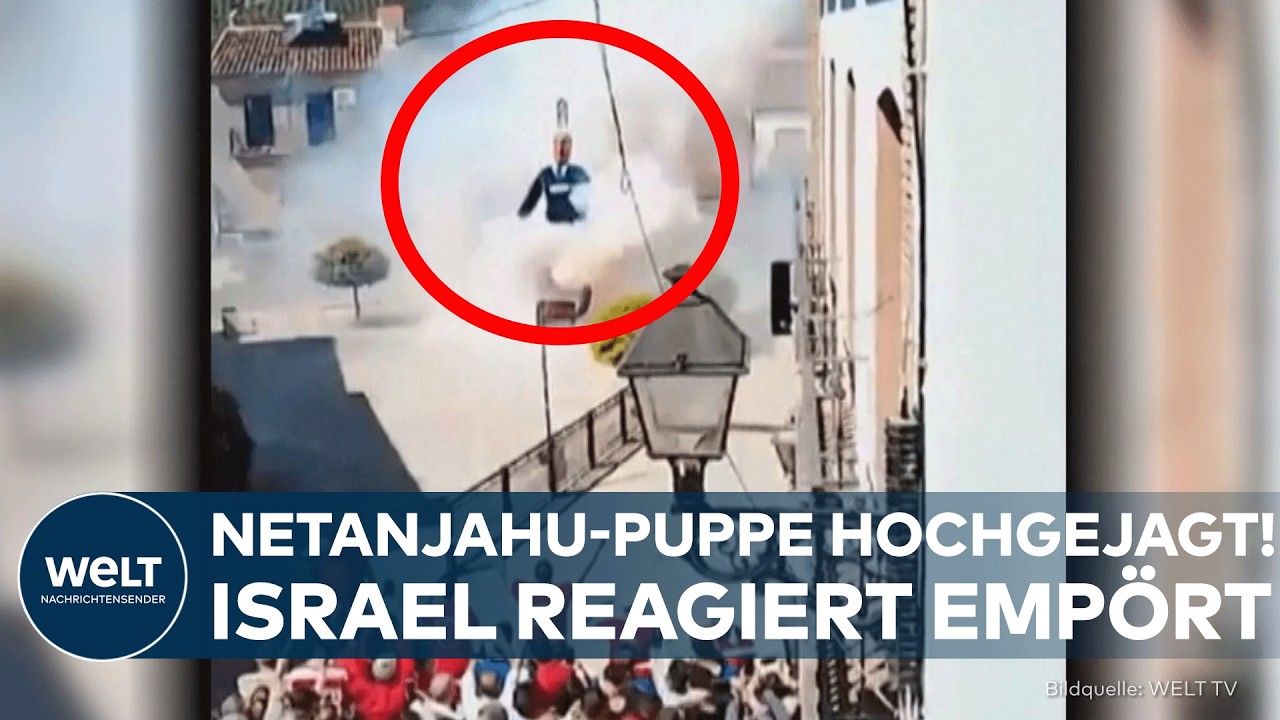 SPANISCHER OSTERBRAUCH ESKALIERT: Netanjahu-Puppe gesprengt! – Jetzt greift Israel ein