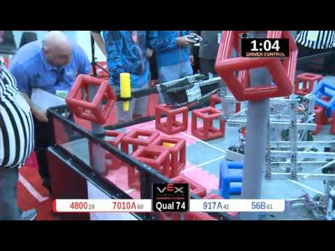 2015 VRC Engr Q74 - 4800 7010A vs 917A 56B - 25 to 18 - VEX Worlds 2015 - Engineering Division