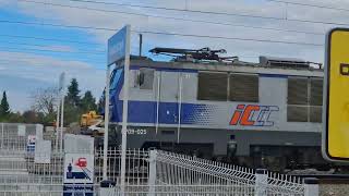 EP09-025 + IC 1624 KRASIŃSKI wjeżdża w perony stacji Krotoszyn 23.10.2025 4K