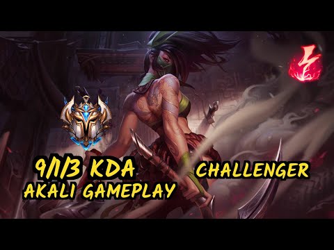 SKT T1 Faker (AKALI) vs YASUO - 9/1/3 KDA MID CHALLENGER GAMEPLAY - KR