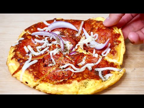 Desayuno muy sabroso y económico / Sin horno, sin masa, en sartén. 🍕