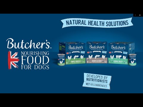 Butcher's Dog Food 10sec advert Vet Recommended Natural Sept22 Option 1