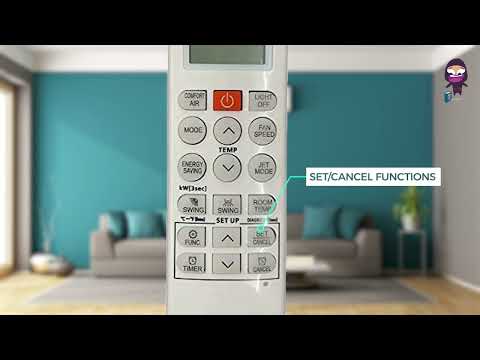LG A/C Remote Functions and Buttons