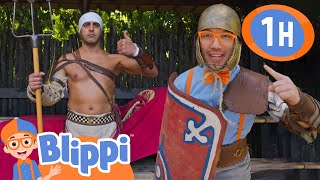 Training Like a Gladiator with Blippi! | Blippi | Kids TV Shows