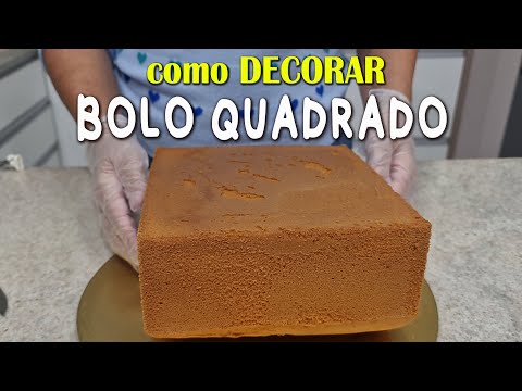 SQUARE CAKE / I WILL TEACH YOU HOW TO CORRECTLY DECORATE A SQUARE TEXTURED CAKE