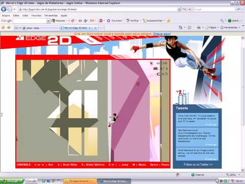 Mirror's Edge 2D jeu