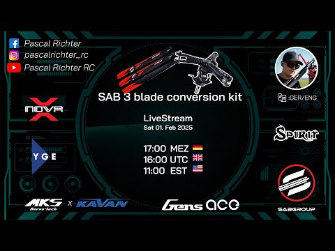 SAB Group D15 Dreiblatt Umrüstkit - Live Stream 🔴 | Pascal Richter