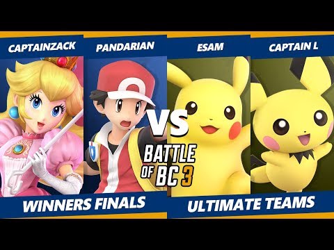 Smash Ultimate Tournament - CaptainZack & Pandarian Vs Esam & Captain L - BoBC3 SSBU Teams W. Finals